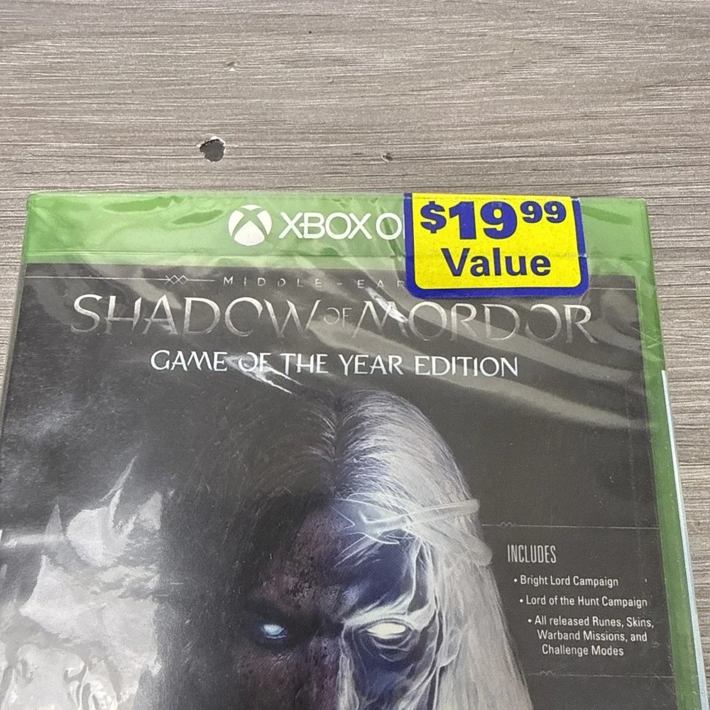 Middle Earth: Shadow of Mordor GOTY Xbox One (Brand New Factory Sealed US Versio